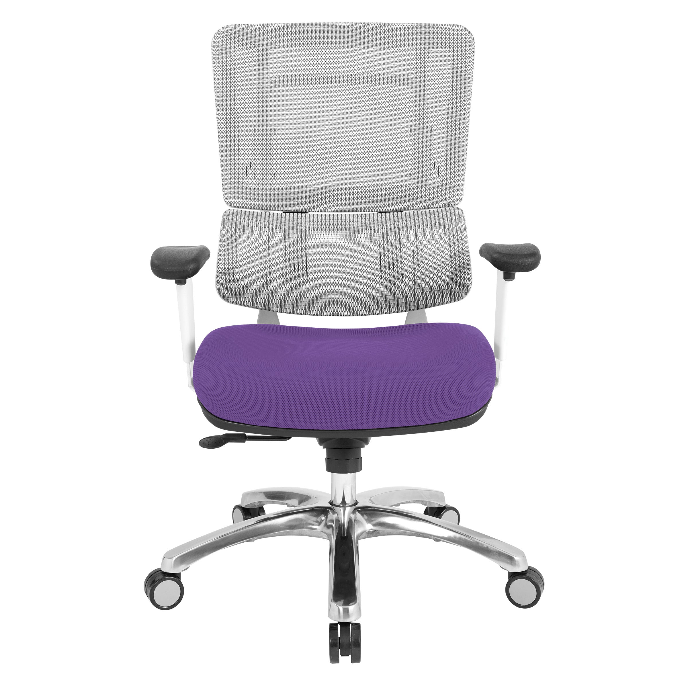 White Vertical Mesh Chair